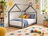 Kids Bed House Pine Wood TOSSE 90 x 200 cm (EU Single) Grey