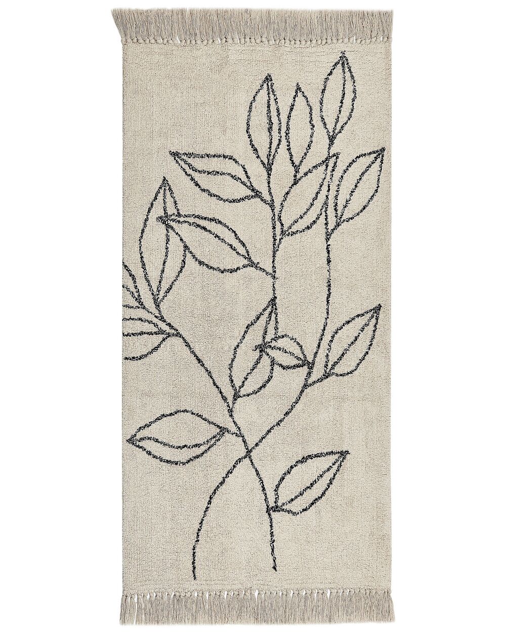 Tapis SAZLI Beige 80 x 150 cm Coton