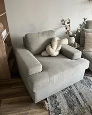 Poltrona ALLA Tessuto Grigio chiaro_967263