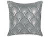 Lot de 2 coussins en coton à motif géométrique gris 45 x 45 cm HOYA_892844