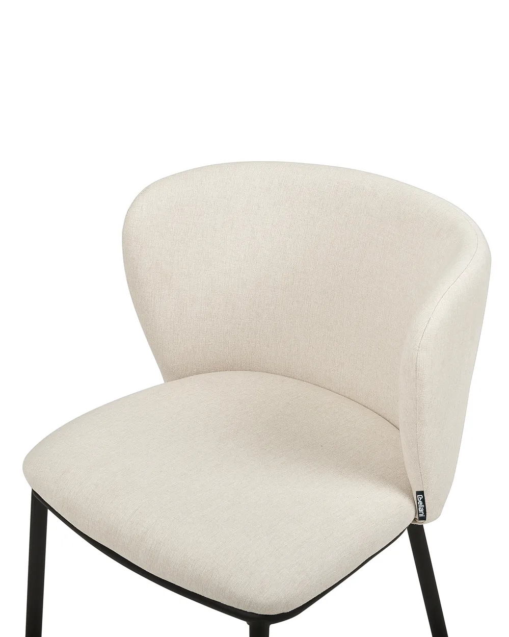 Set of 2 Dining Chairs MINA Fabric Off-White_1030337