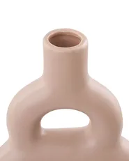 Wazon na kwiaty KOZANI 28 cm Ceramika Beżowy_845133