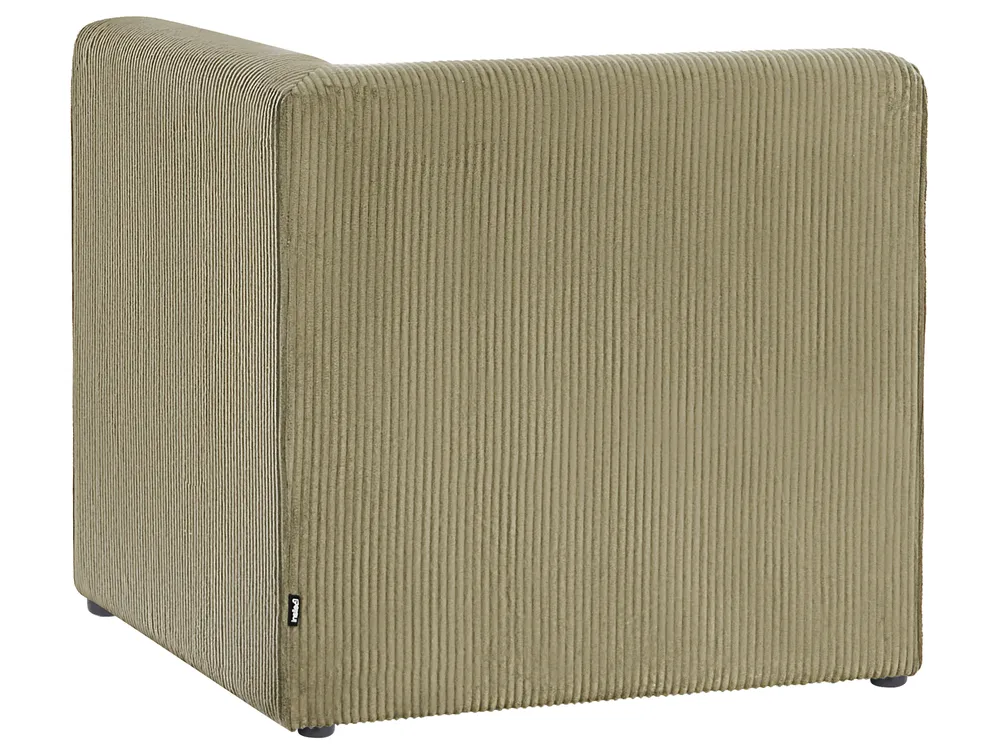 Modular Sofa 2 Seater LEMVIG Corduroy Green_875707