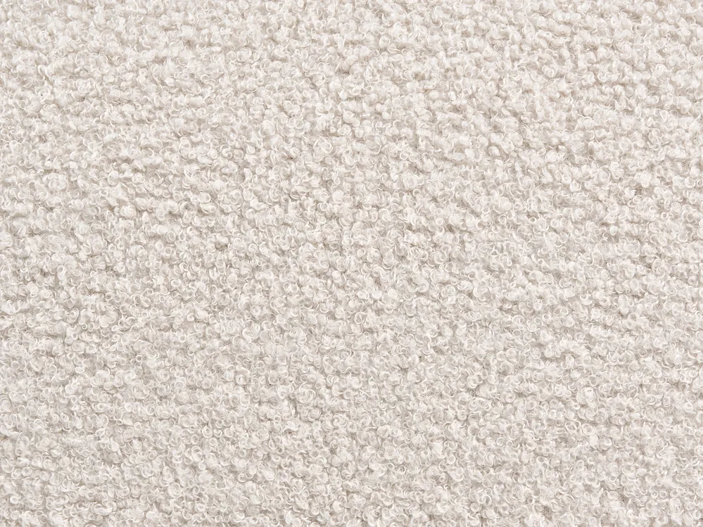 Lit avec sommier Bouclé LESSAY 180 x 200 cm Blanc cassé_982253