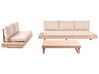 Set da giardino con tavolo 5 posti MARETTIMO Legno di acacia certificato Beige