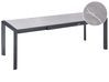 Stół ogrodowy rozkładany BINASCO 160/220 cm 90 cm Imitacja kamienia Szary