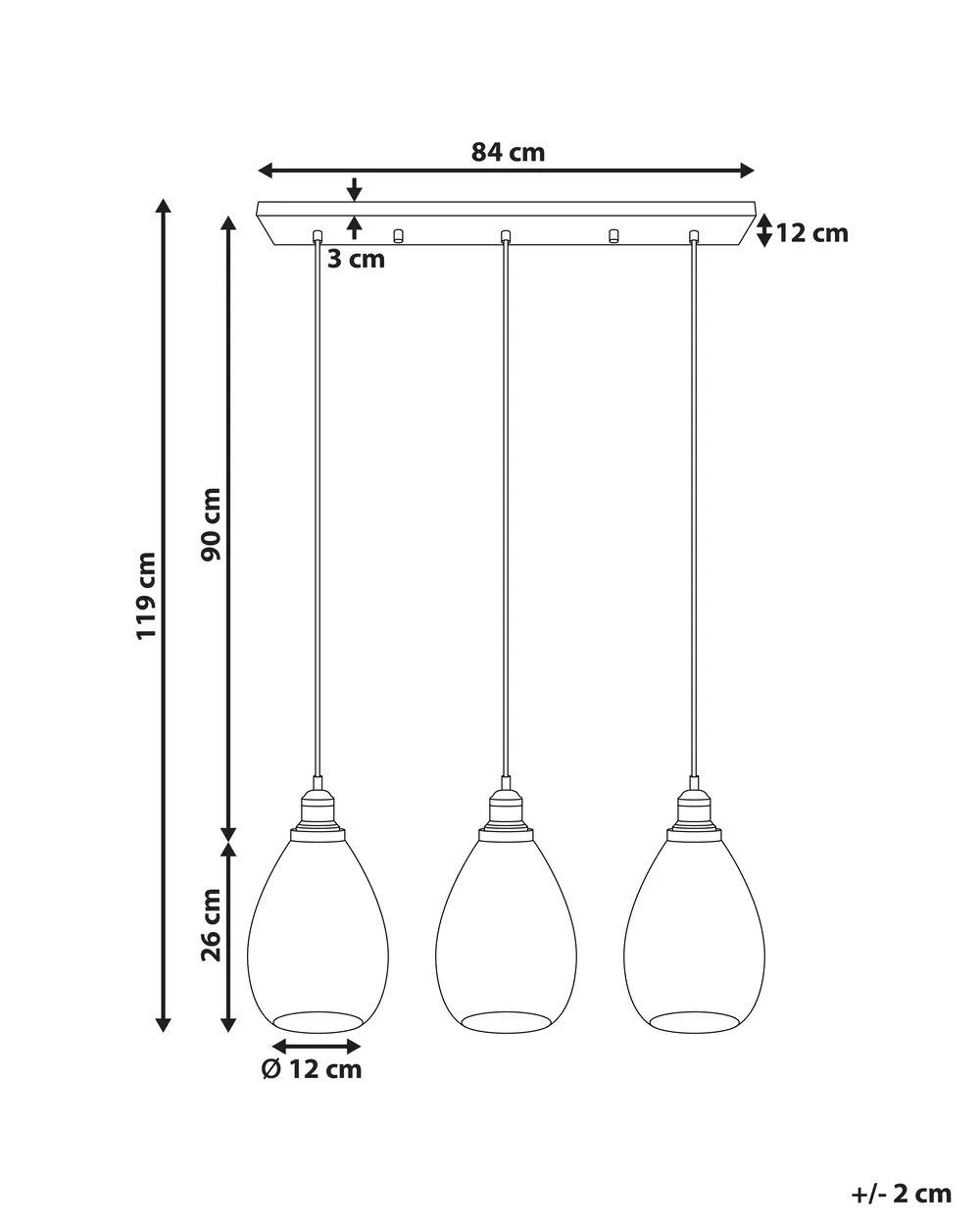 Pendant Lamp COOSA Glass Transparent_942965