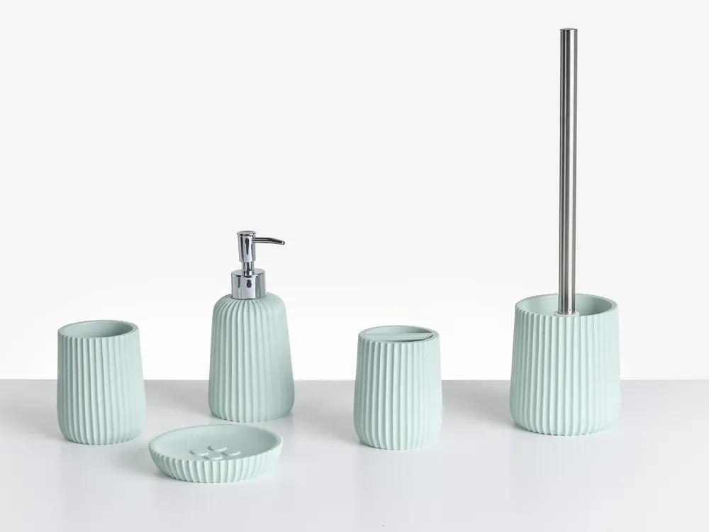 Set da 5 accessori per il bagno HUARMEY Verde