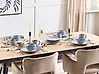 Set of 8 Bowls JUNIPER Stoneware Light Blue 14 cm