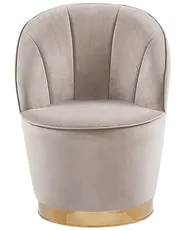 Poltrona ALBY Velluto Beige chiaro_780886