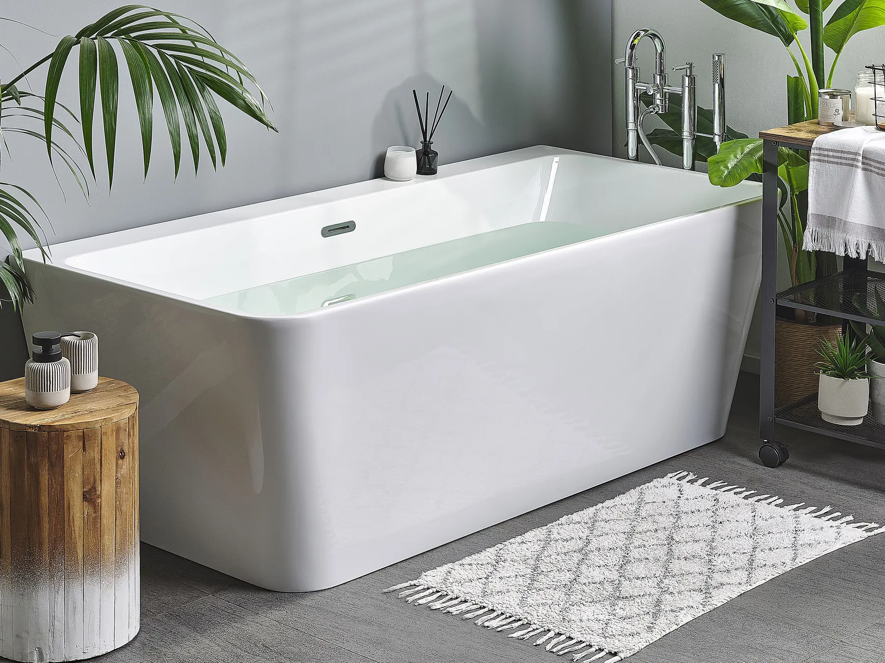 Bathtub HASSEL 1700 x 800 mm White_775637