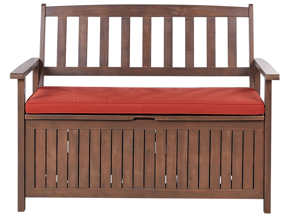 Garden storage bench with cushion 2025