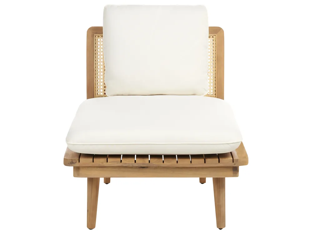 Conjunto de jardín con mesa 4 plazas ACCADIA Madera de acacia certificada Beige claro_952774