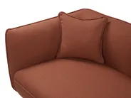 Left-Hand Chaise Longue CHEVANNES Boucle Dark Red_942270