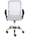 Cadeira de escritório em tecido branco-creme BEST_920087