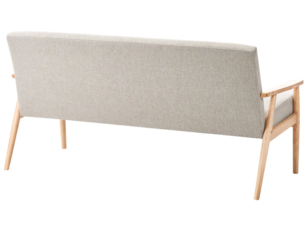 Sofa 3 Seater ESRUM Fabric Light Brown/ Grey_1015820