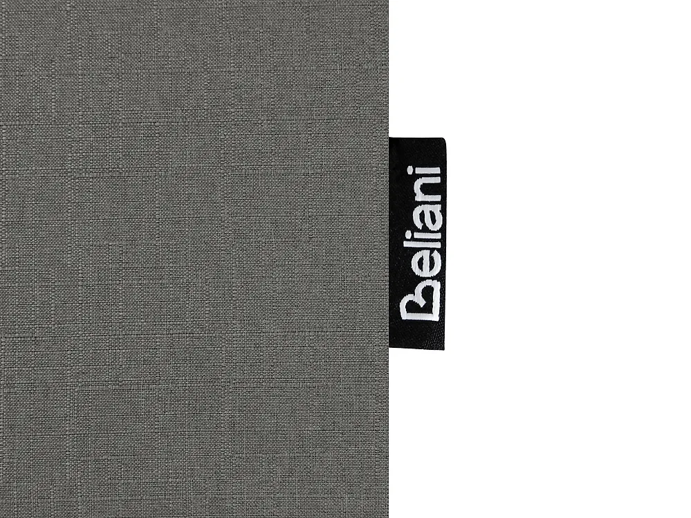 Bett mit Stauraum ohne Kopfteil DINAN Stoff Dunkelgrau 120 x 200 cm_1193838