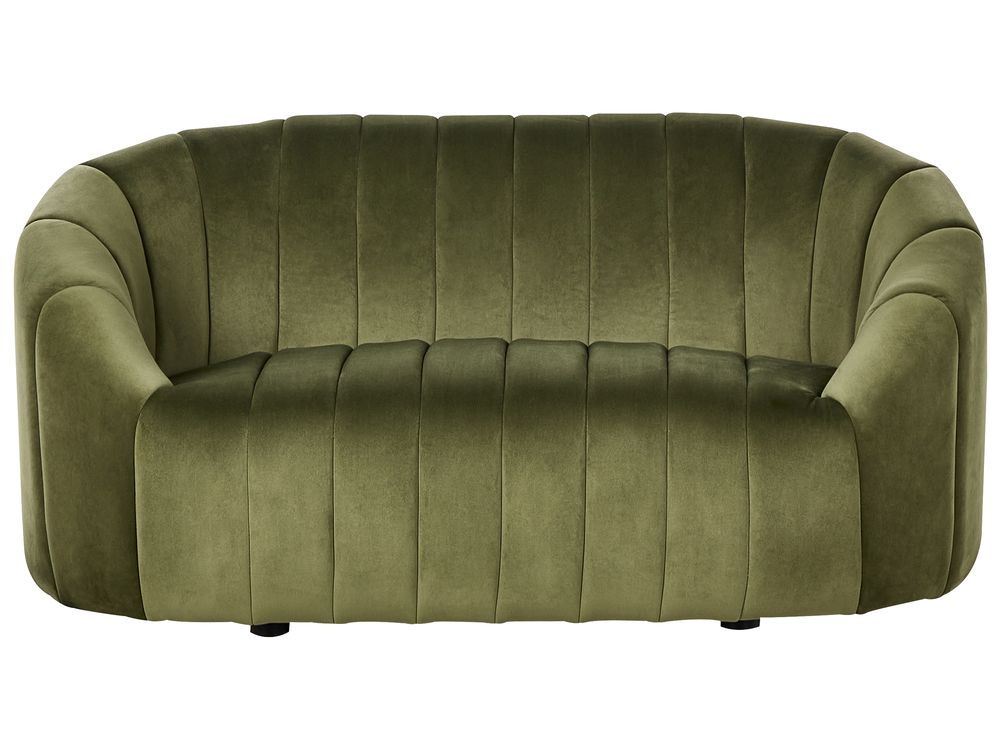 Sofa 2 Seater MALUNG Velvet Dark Green