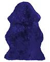Sheepskin Rug ULURU Navy Blue 65 x 110 cm