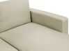 Canapé panoramique convertible beige 5 places avec rangement SOMMEN_723475