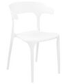Zestaw 4 krzeseł do jadalni białe GUBBIO_848838