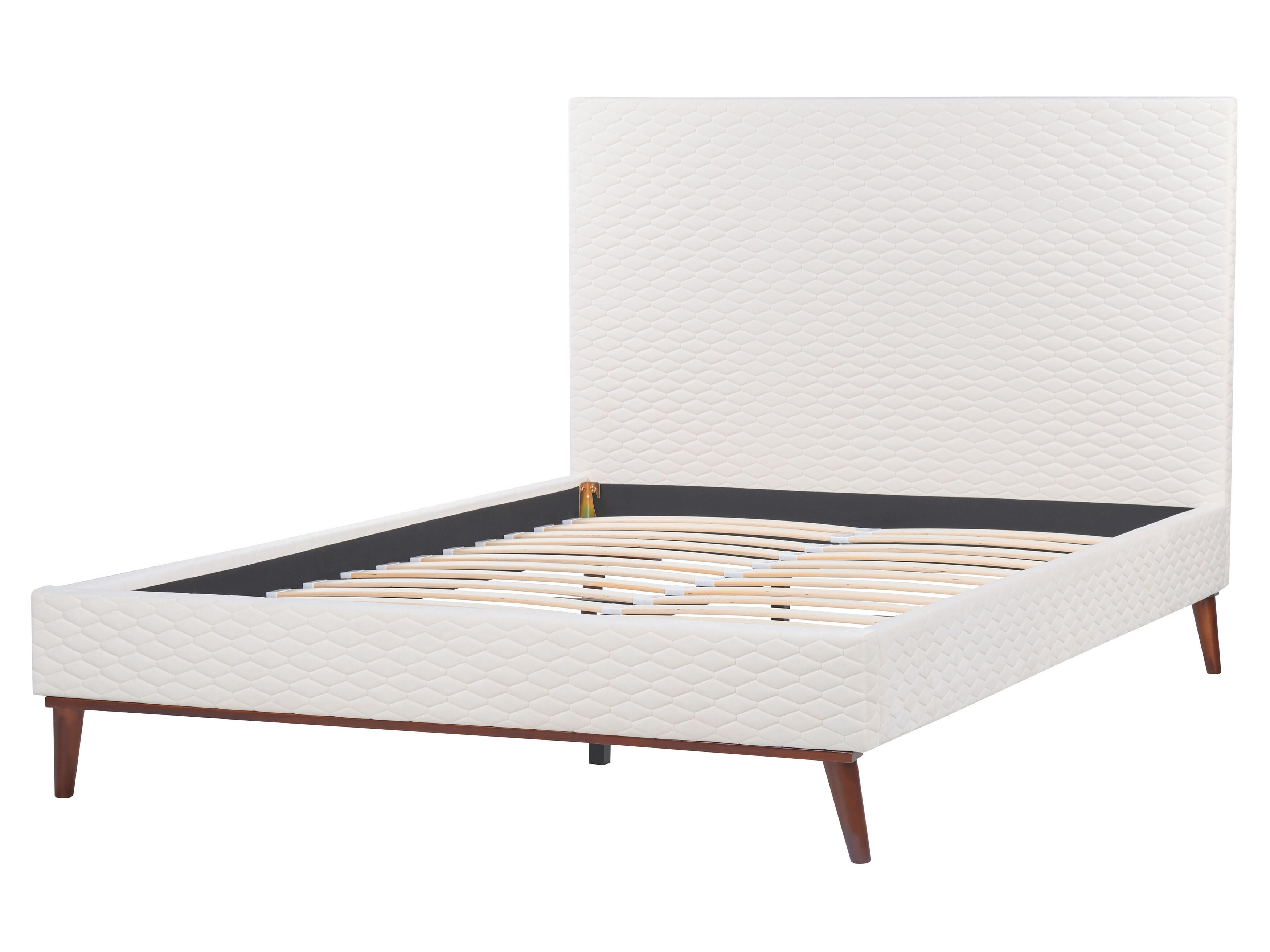 Parisänky sametti luonnonvalkoinen 140 x 200 cm BAYONNE | Beliani.fi