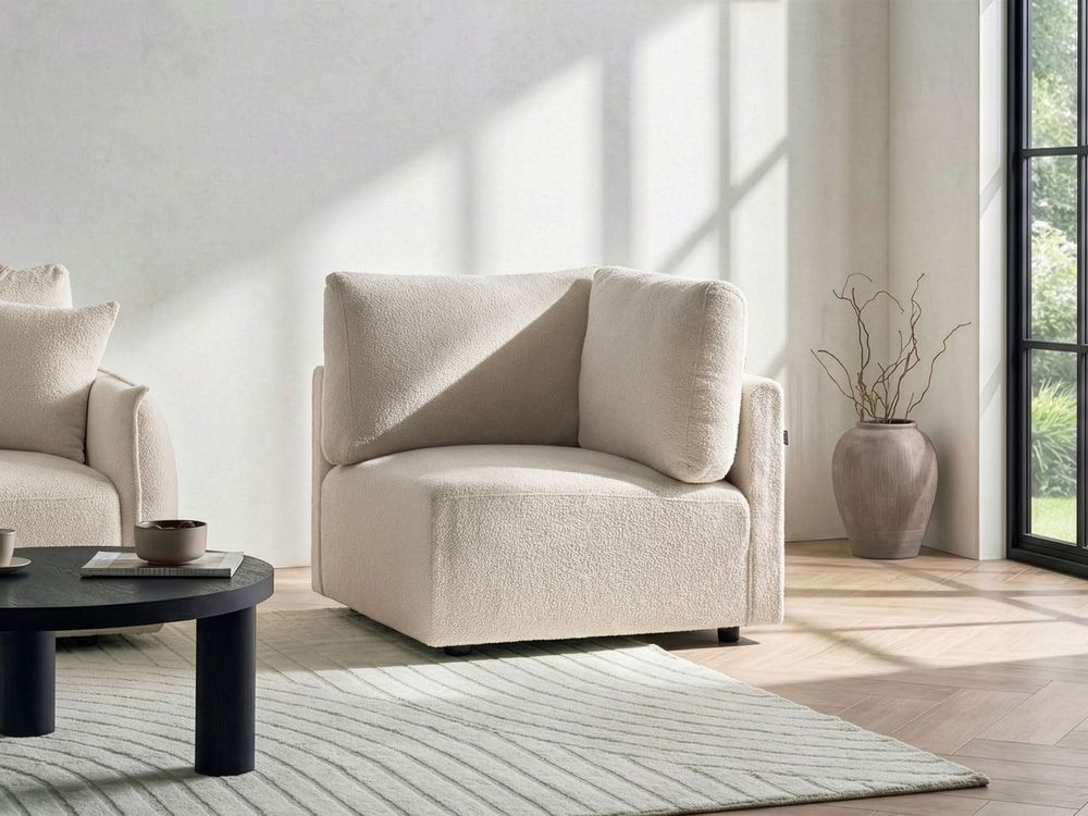 Corner Seat MESNALI Boucle Off-White