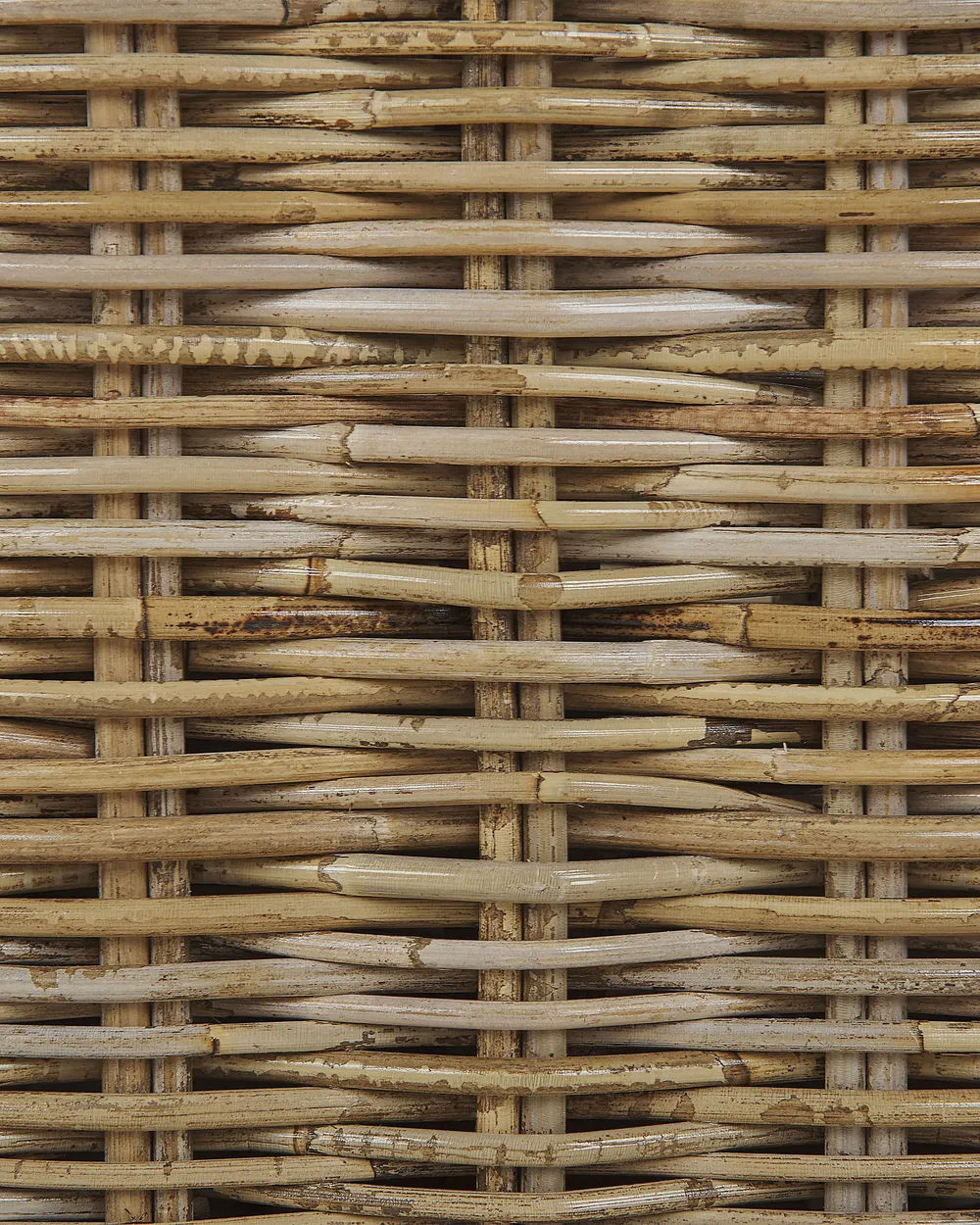 Set of 2 Garden Armchairs ARDEA Rattan Light Brown_785382