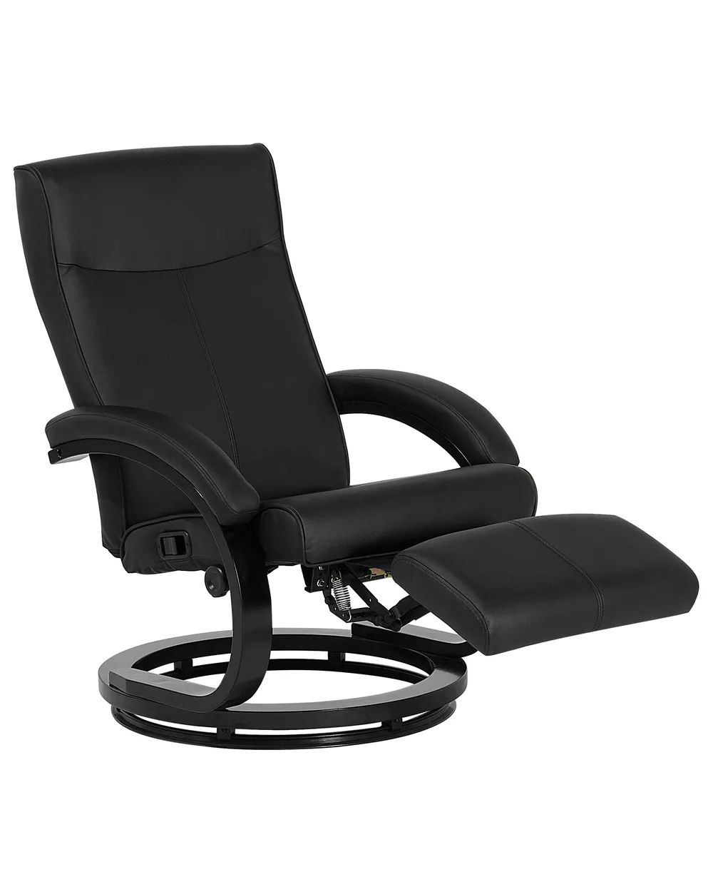 Fauteuil Inclinable Avec Repose-pieds Ennio Noir - Fauteuil BUT