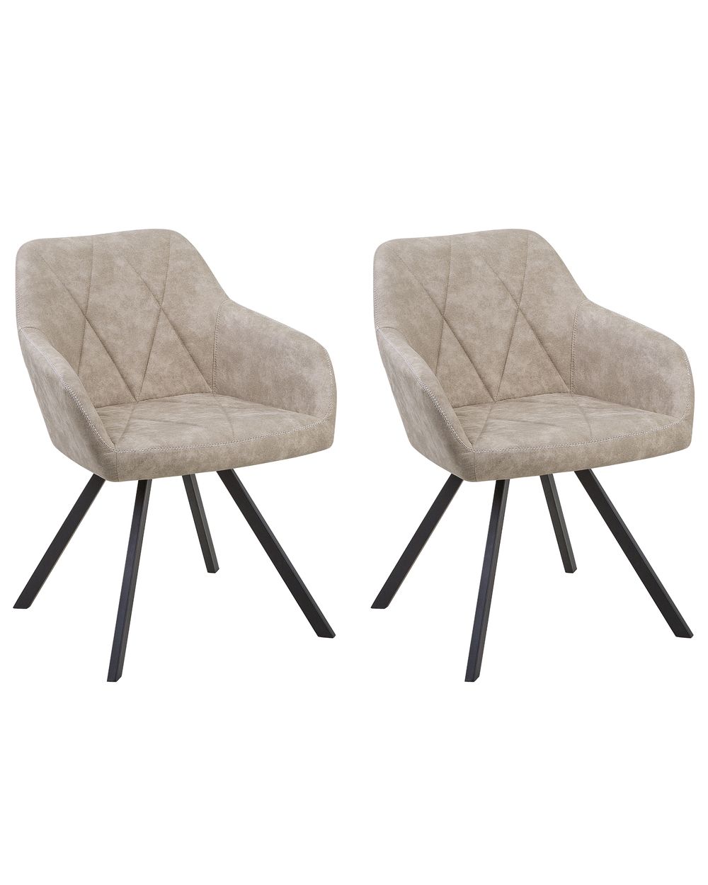 Set de 2 scaune dining MONEE Bej