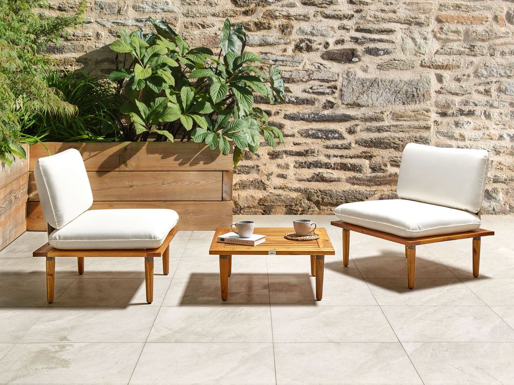 Set di copricuscini per esterni FRASCATI  Bianco sporco