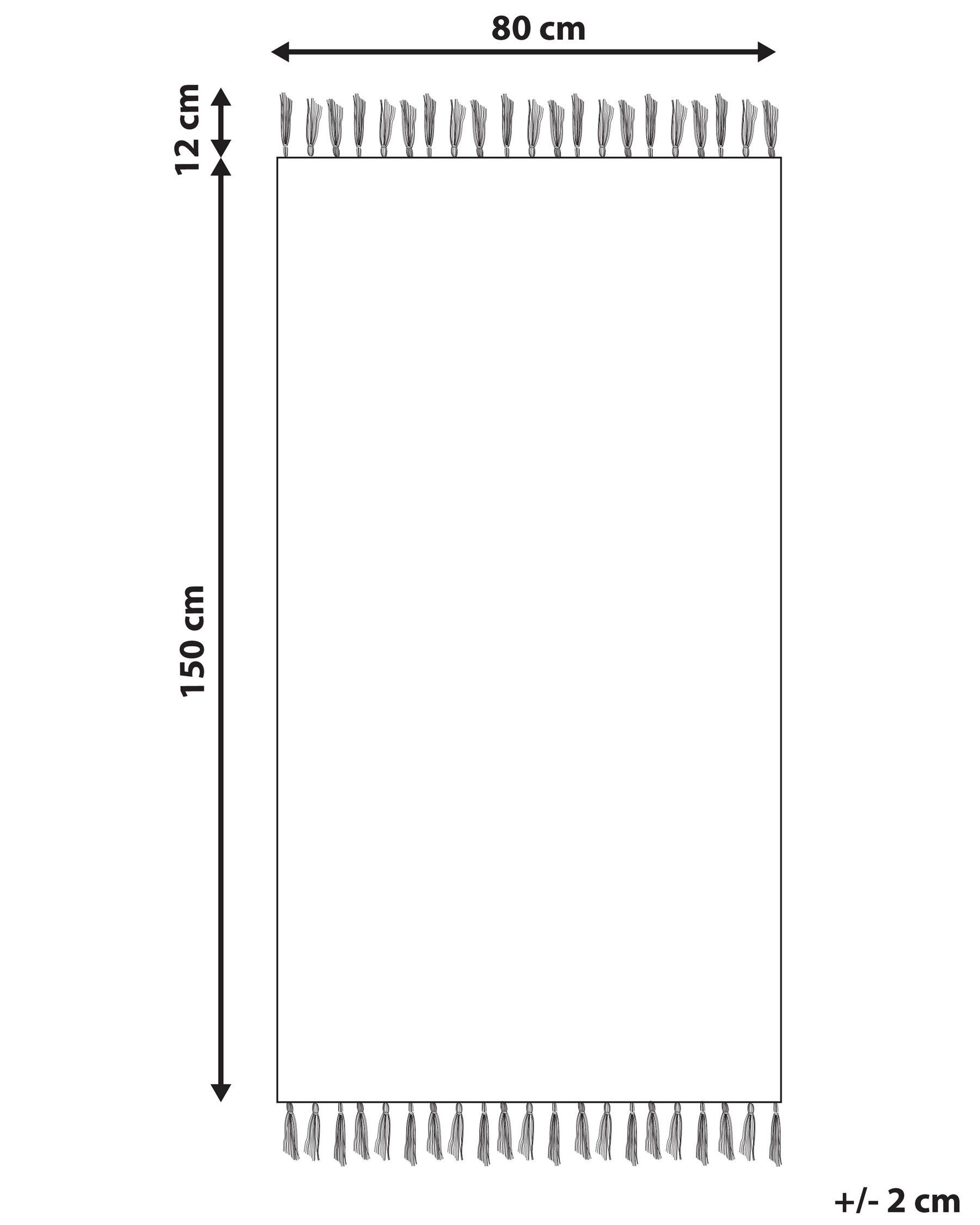 Cotton Area Rug 80 x 150 cm Red KIRSEHIR_839694