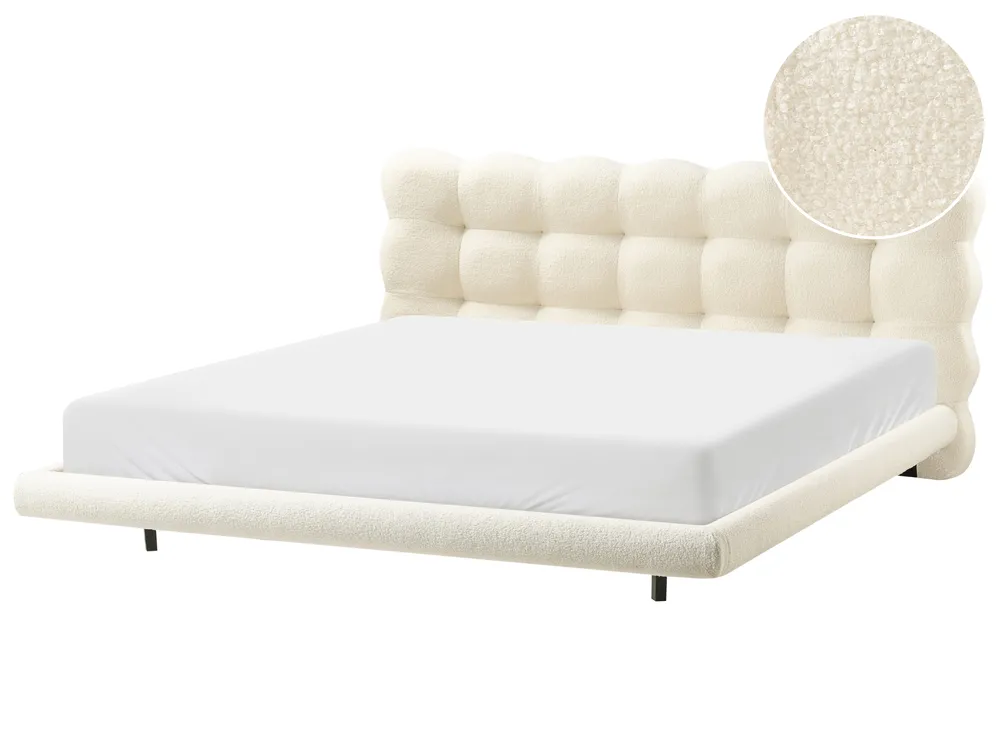 Boucle Bed Off-White SOULISSE Various Sizes