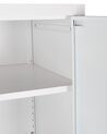 2 Door Metal Storage Cabinet White FELDSPAR_929646