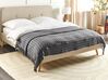 Cotton Bedspread 200 x 220 cm Grey BERE_918097