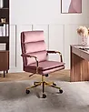 Office Chair VAMURE Velvet Pink
