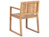Gartenmöbel Set zertifiziertes Akazienholz hellbraun 6-Sitzer 8-teilig SASSARI II_923802