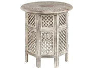 Side Table SANTRA Mango Wood Light Brown_857137