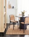 Set of 4 Dining Chairs Beige and Black PLOSE_935326