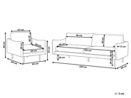 Set da salotto 4 posti VINTERBRO Velluto Grigio_900588