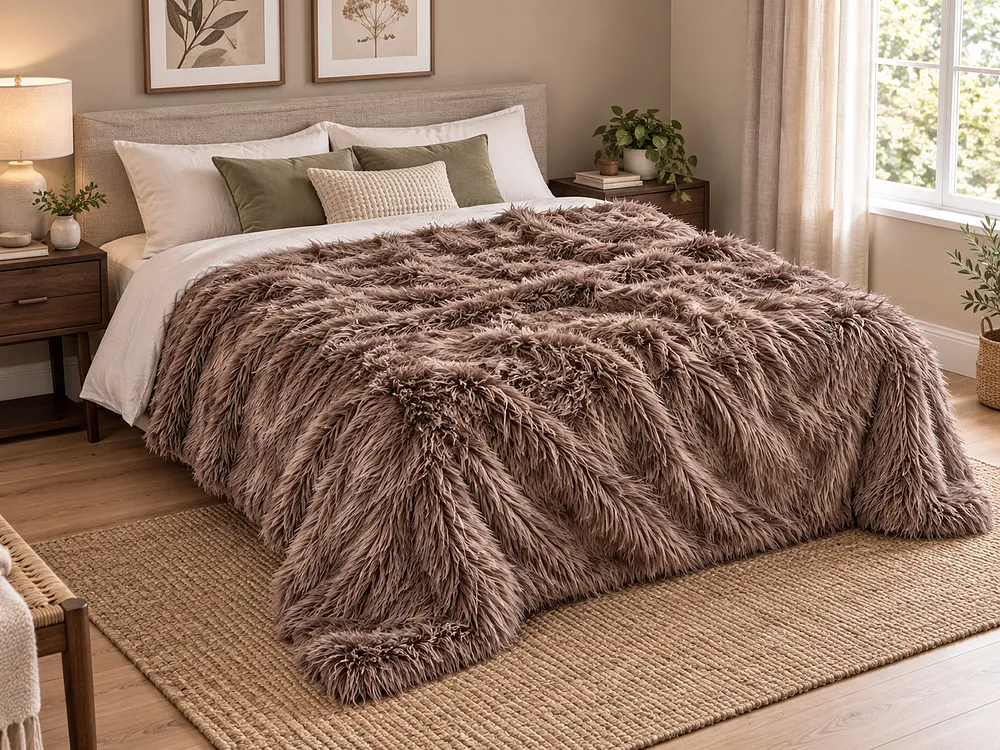 Tagesdecke DELICE 200 x 220 cm Braun