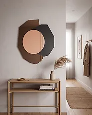 Miroir TROYON 62 cm 80 cm Rose doré_1175096