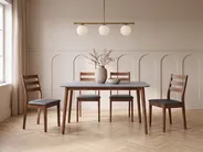 Table de repas MODESTO Gris 120 cm 80 cm Bois_1149664