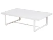 Garden Lounge Set with Table 5 Seater SERLA Metal White_930784