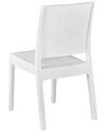 Sada 4 záhradných stoličiek biela FOSSANO_807731