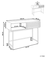 Console Table RIFLE White_832854