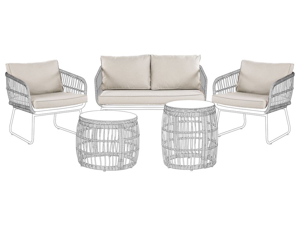 Outdoor Cushion Cover Set RAVELLO  Beige