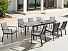 Mesa de jardín extensible SKALOMA 180/240 cm 90 cm Metal Gris oscuro