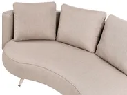 Garden Lounge Set with Table 6 Seater PARORI Beige_1015632