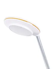 Lampada da scrivania a LED CORVUS con dimmer Metallo Bianco/Argento_854195